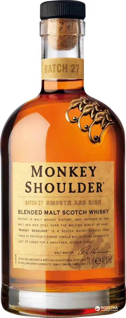 Monkey Shoulder Blended Malt Scotch Whisky | 40 % Vol | 0,7 L 3 Monkey Shoulder Blended Malt Scotch Whisky | 40 % Vol | 0,7 L