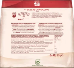 SENSEO Cappuccino Baileys Pads Sahnelikörgeschmack 10er Pack - 10 X 8 Getränke -Haribo || Tassimo || Senseo Verkaufsgeschäft ea1e27bbd138befba8f1cfaf254ec1cb