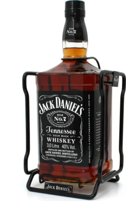 3 Liter - Jack Daniels Mit Metallschaukel - Cradle - Hausbar Whisky Highlight