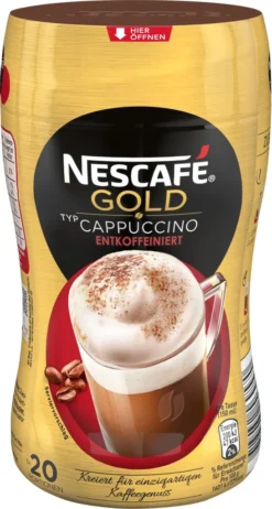 Nescafé® Nescafé Gold Typ Cappuccino Entkoffeiniert | 250g Dose -Haribo || Tassimo || Senseo Verkaufsgeschäft eafb6ef15841b947366f53dd33d4ec9e