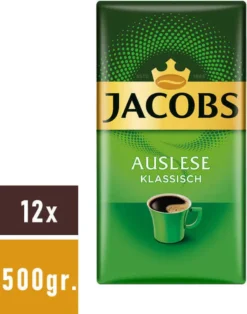 JACOBS Auslese Klassisch Filterkaffee 12x500g Kaffee Gemahlen -Haribo || Tassimo || Senseo Verkaufsgeschäft ec63005238457badac62ccda63817cba