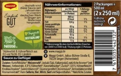 Maggi Sauce Zu Geflügel Perfekt Zu Ente Und Pute 2er Für 2x 250ml -Haribo || Tassimo || Senseo Verkaufsgeschäft f06d05e035f74075a0b4528c30d50e2e