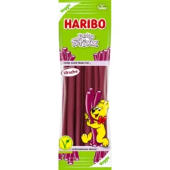 Haribo Balla Stixx Kirsche Veggie Fruchtgummikonfektstangen 200g