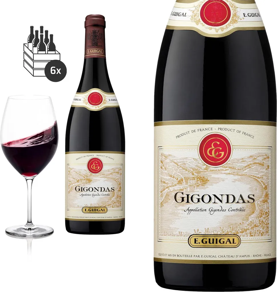 6er Karton 2019 Gigondas Von E.Guigal - Rotwein 3 6er Karton 2019 Gigondas Von E.Guigal - Rotwein