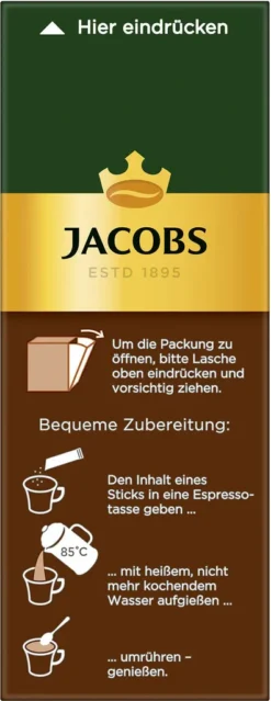 JACOBS Espresso Löslicher Kaffee 12er Pack - 12 X 25 Sticks -Haribo || Tassimo || Senseo Verkaufsgeschäft f27c6f28ec73822b3615311343e31ac4
