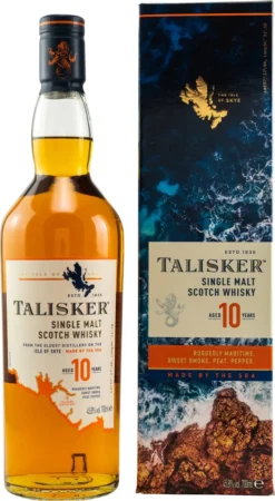 Talisker 10 Jahre Single Malt Scotch Whisky In Geschenkpackung | 45,8 % Vol | 0,7 L -Haribo || Tassimo || Senseo Verkaufsgeschäft f4b18be5b6ea557d4e2a04ae8d6c74be
