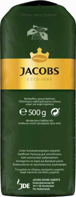 JACOBS Kaffeebohnen Krönung Aroma-Bohne Kräftig 500g Ganze Kaffee Bohnen -Haribo || Tassimo || Senseo Verkaufsgeschäft f504402dbc3784a00cfe46eddf4e2787