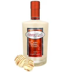 Trüffel Sahne Likör 0,35L Nach Weißen Belgischen Schoko Trüffeln 18% Vol Sahnelikör Cremelikör