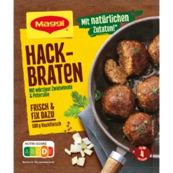 Maggi Fix Für Hackbraten Mit Würziger Zwiebelnote Und Petersilie 70g