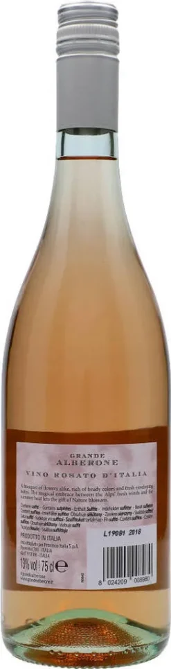 Grande Alberone Rosé Italia Roséwein Apulien Italien | 13 % Vol | 0,75 L -Haribo || Tassimo || Senseo Verkaufsgeschäft f8f03aa3a7735ccccfc481d107c472e0