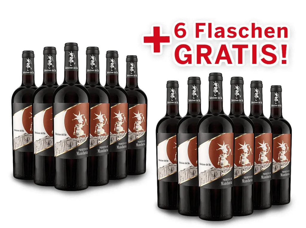 Vorteilspaket 12 Für 6 Torrevento Primitivo Di Manduria Selezione Del Re () Trocken 3 Vorteilspaket 12 Für 6 Torrevento Primitivo Di Manduria Selezione Del Re () Trocken