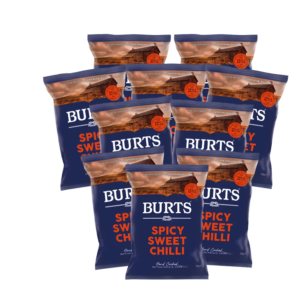 BURTS 10x British Potato Chips Spicy Sweet Chilli 3 BURTS 10x British Potato Chips Spicy Sweet Chilli