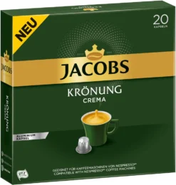 Jacobs Kaffeekapseln Krönung Crema, 20 Nespresso®* Kompatible Kapseln, 1 X 20 Getränke 10 Jacobs Kaffeekapseln Krönung Crema, 20 Nespresso®* Kompatible Kapseln, 1 X 20 Getränke -Haribo || Tassimo || Senseo Verkaufsgeschäft fdcea7f7267e7a6236460756f48417ce