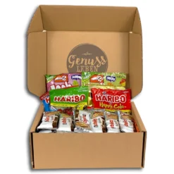 Genussleben Box Mit 1 Kg Lachgummi,1 Kg Haribo & 10x Leckeren Nutella Biscuits